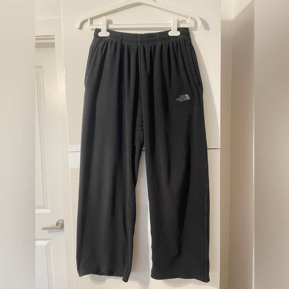 North Face wide leg fleece sweat pants